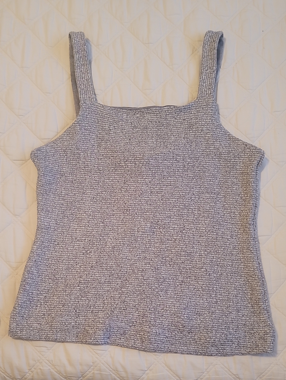 Banana Republic Heather Gray Square-Neck Tank